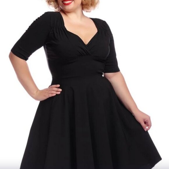 XL Collectif Trixie Doll Classic Hollywood Retro Vintage Swing Dress Modcloth - Picture 1 of 8